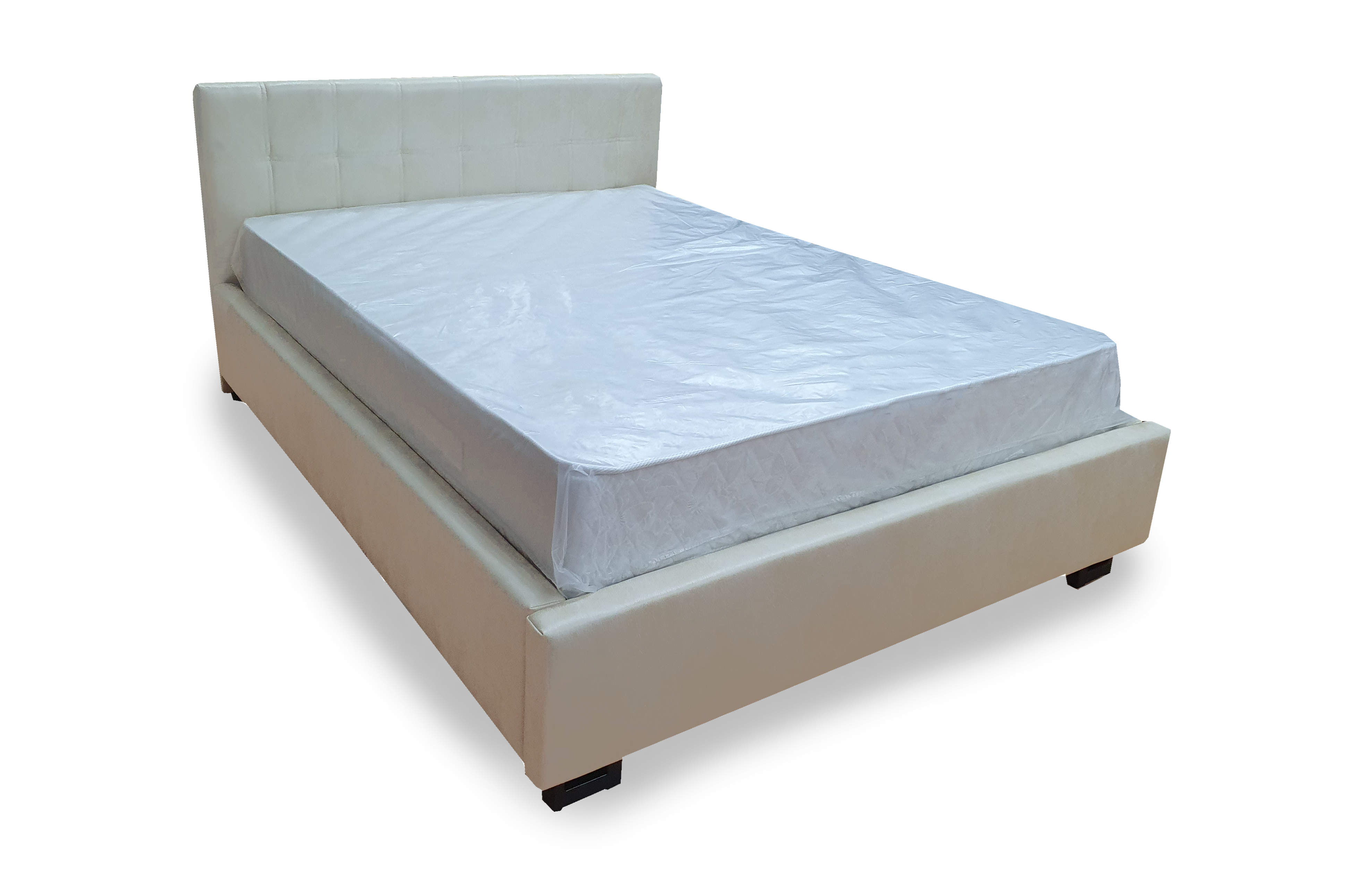 Кровать мягкая низкая спинка 0,9 4кат.