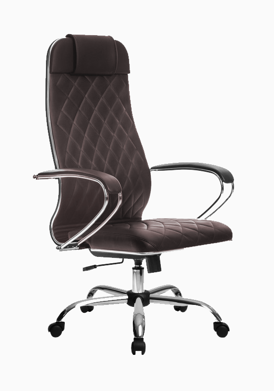 МЕТТА L 1m 40М/K Ch кресло офисное (МТ) (экокожа MPES темно-коричневый)