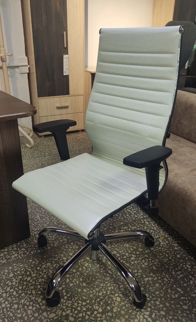 МЕТТА комплект 10/2D Ch кресло офисное (МТ) (экокожа MPES белый)